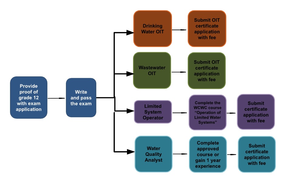 The basic steps for obtaining your certificate or licence